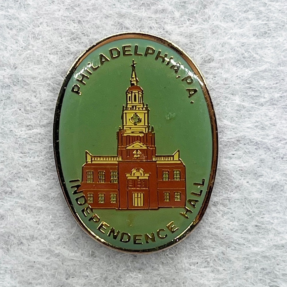 🔮 5/$25 Vintage Philadelphia PA Independence Hall Pin